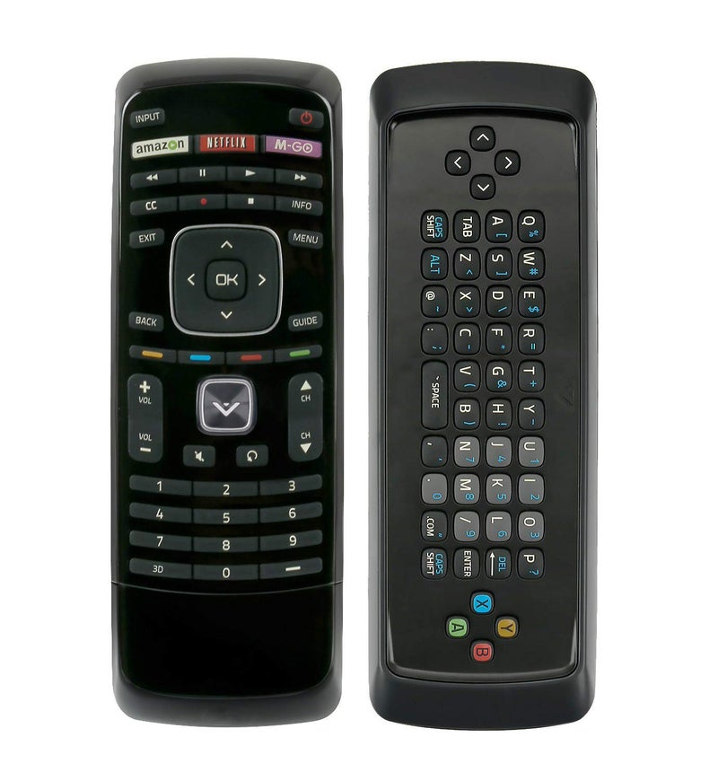 Vinabty New XRT303 QWERTY Keyboard Smart 3D Internet TV Replace Remote fit for Almost All VIZIO 3D TV M3D650SV M3D550SL M3D470KD M3D550KD E3D320VX E3D420VX E3D470VX E472VLE E552VLE XVT554SV M3D460SR E3D320VX - Image 1